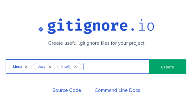 capture d'écran site Gitignore.io