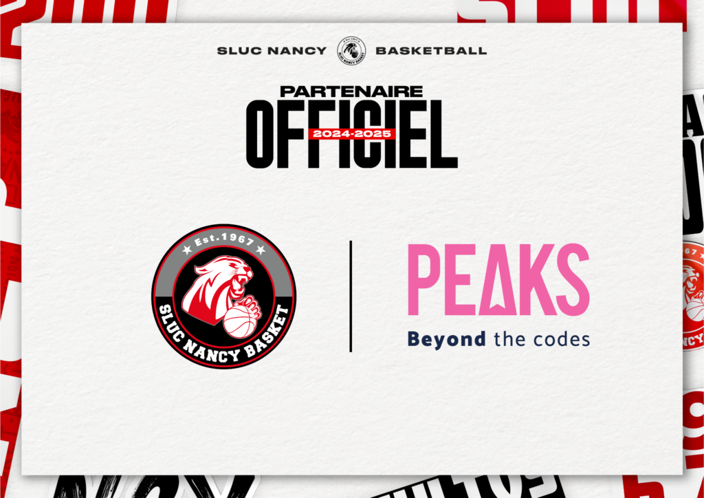 Peaks, partenaire officiel du SLUC Nancy Basket