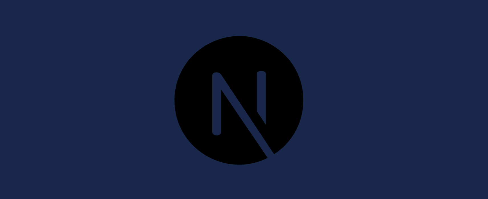 Logo de next.js, framework full stack